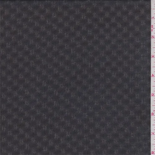 1 1/8 YD PC-Black Leno Hashtag Chiffon Fabric