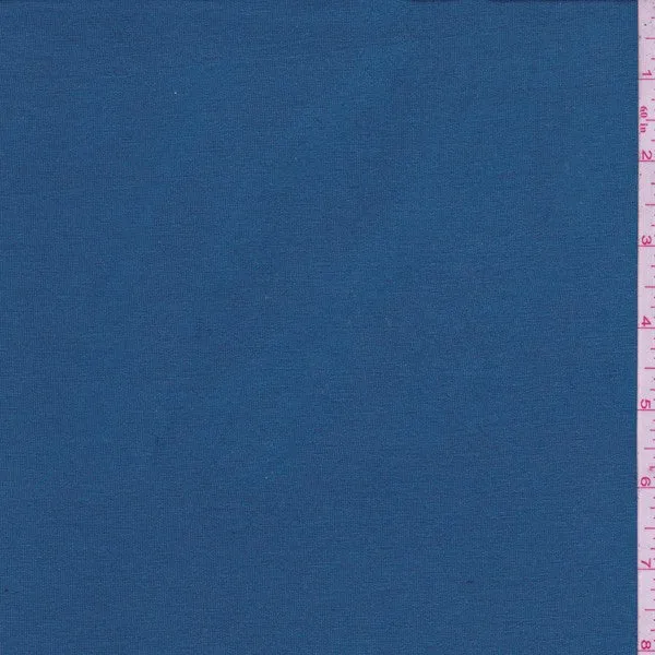 1/2 YD PC-Moroccan Blue Rayon Jersey Knit Fabric