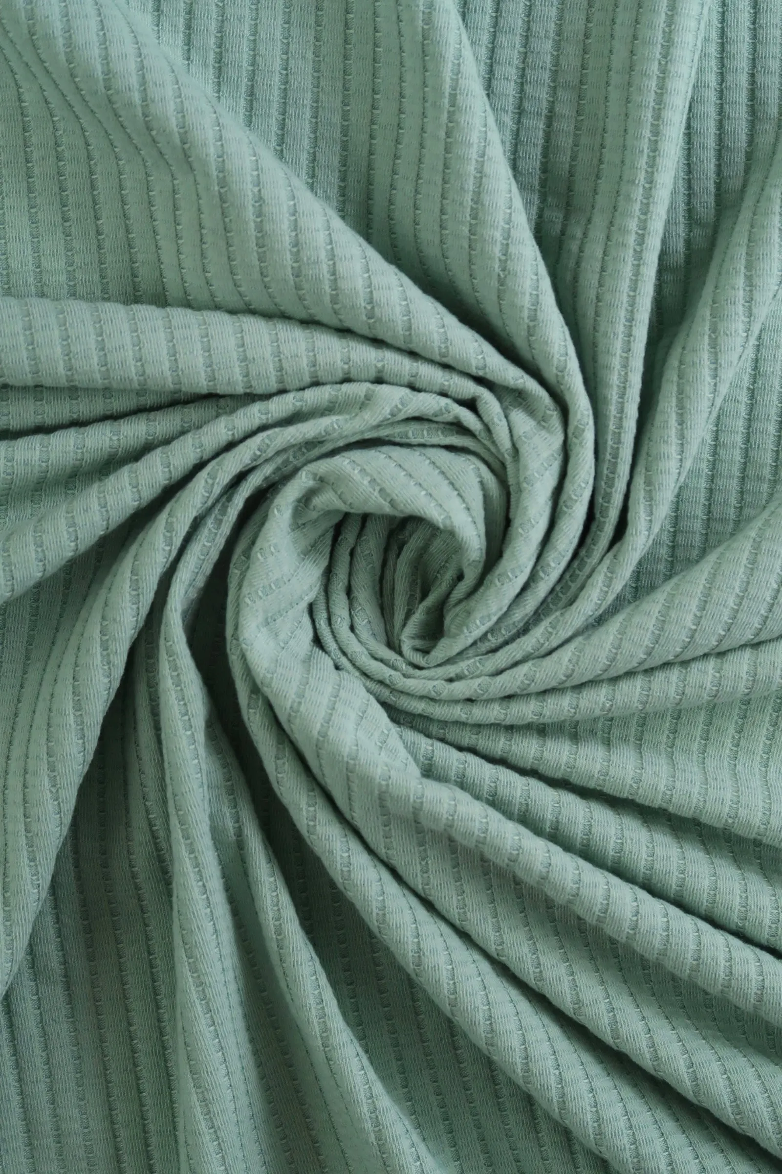 1YD PRECUT; Sea Mist Nepal Rib Knit