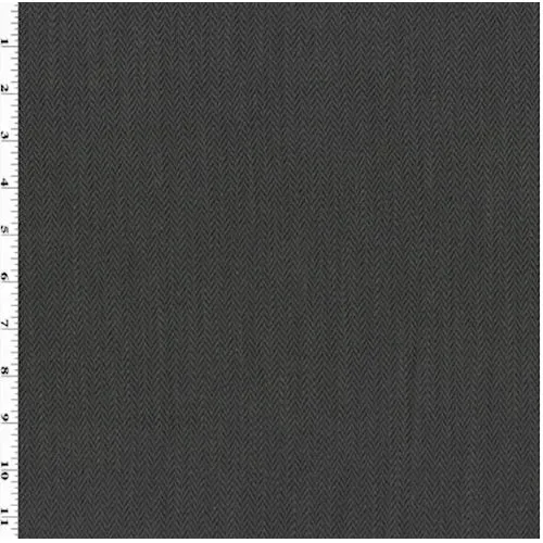 2 1/4 YD PC-Gray/Black Herringbone Home Decorating Fabric