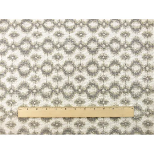 2 YD PC--Ivory/Multi Ikat Chenille Jacquard Home Decorating Fabric