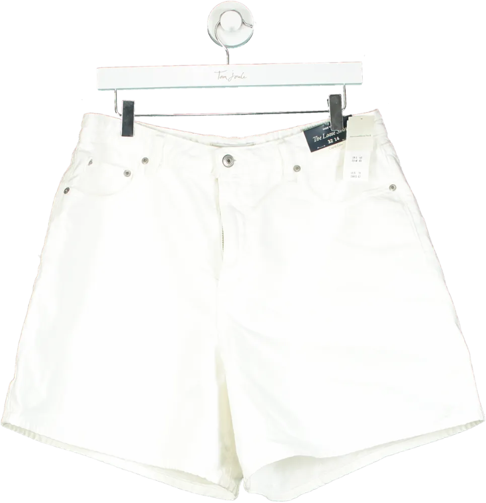 Abercrombie & Fitch White The Loose Short High Rise W 32