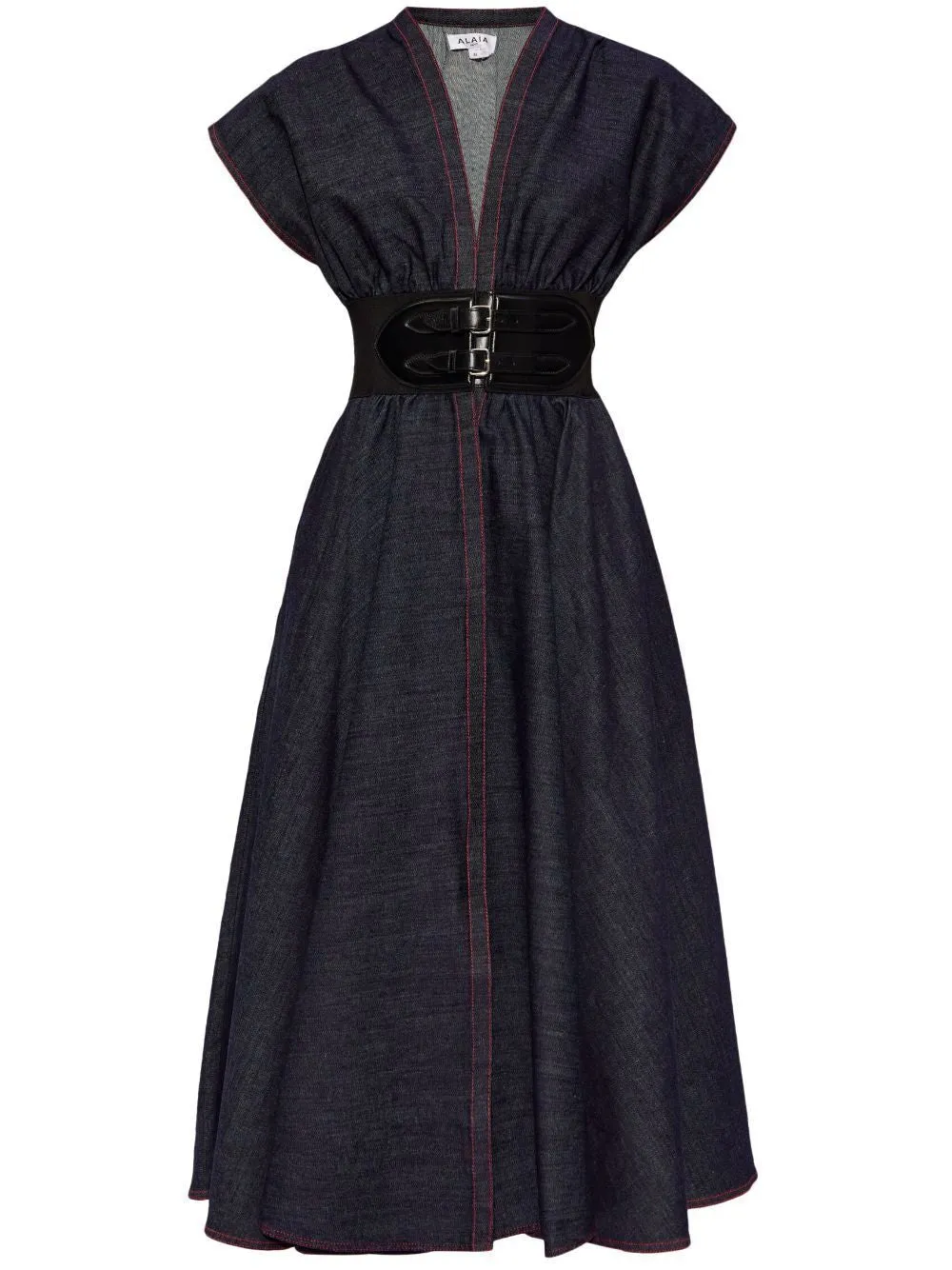 ALAIA Denim Dress with Belt