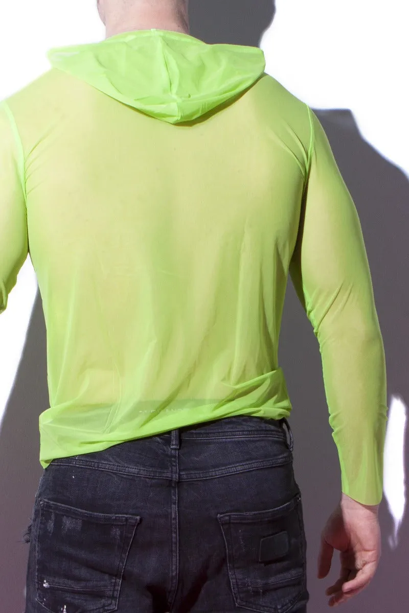 Alexander Cobb Transparent Hoody Lime Green