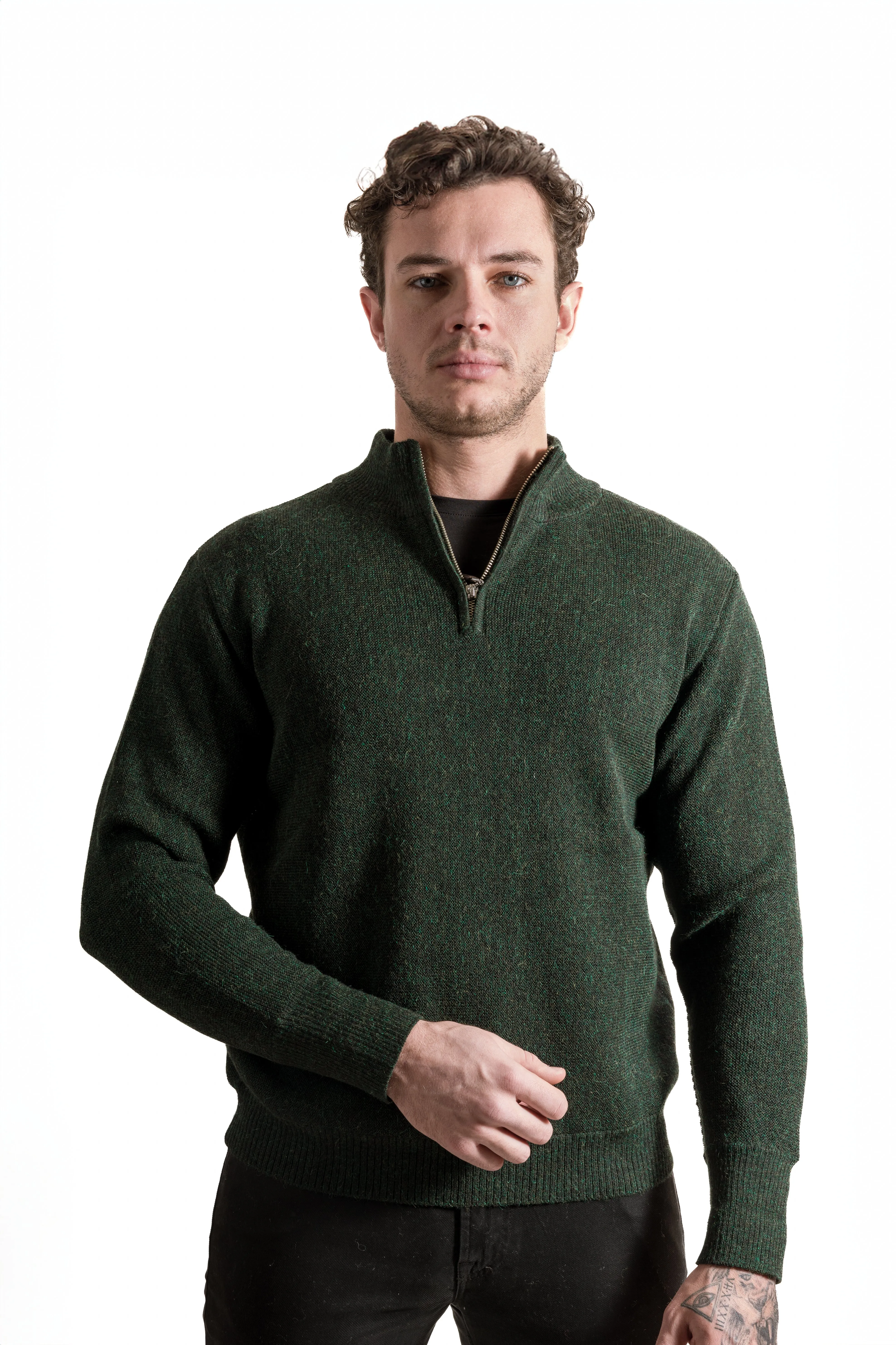 Alta Alpaca 1/4 Zip Alpaca Sweater PS862