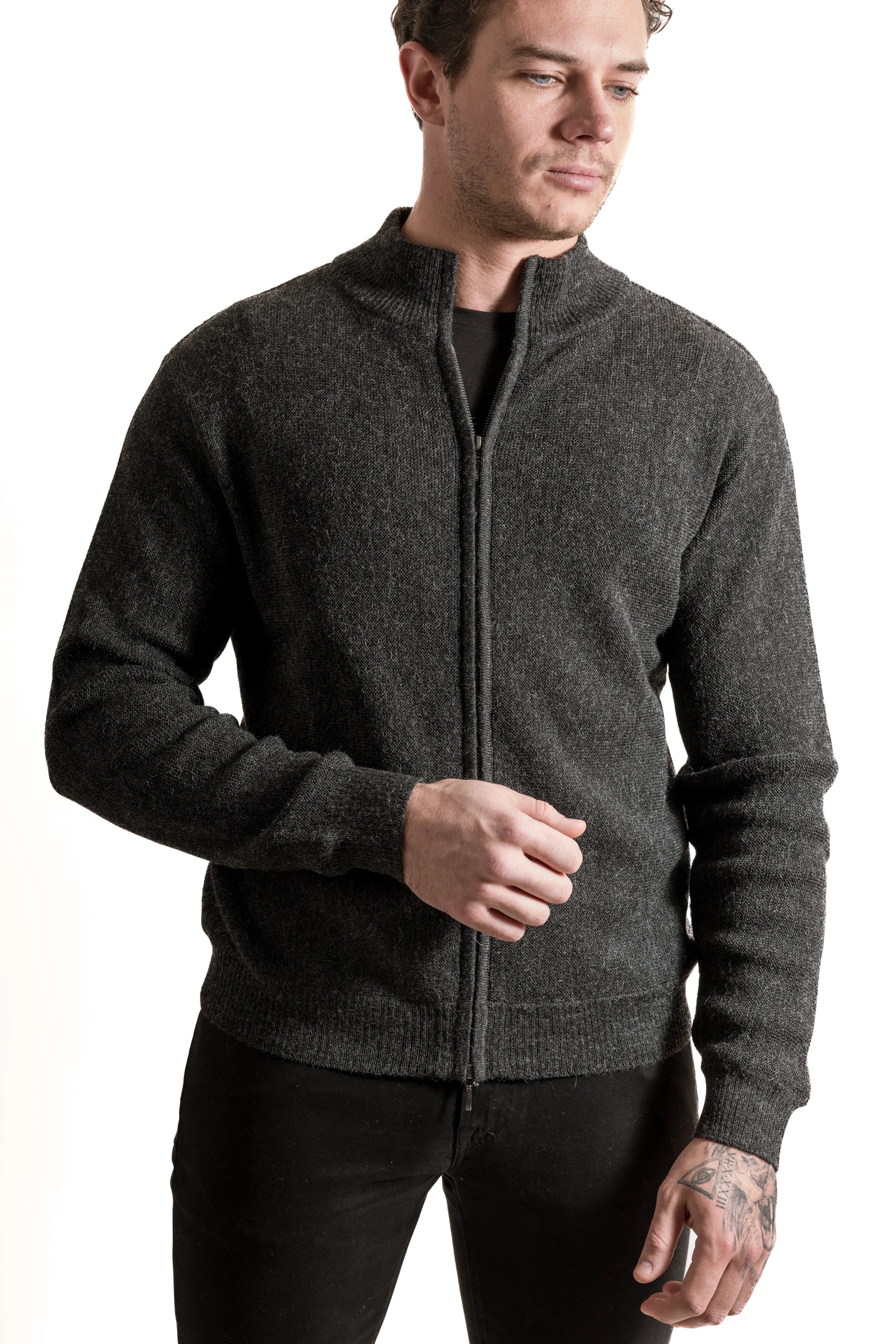 Alta Alpaca Full Zip Alpaca Sweater PS349