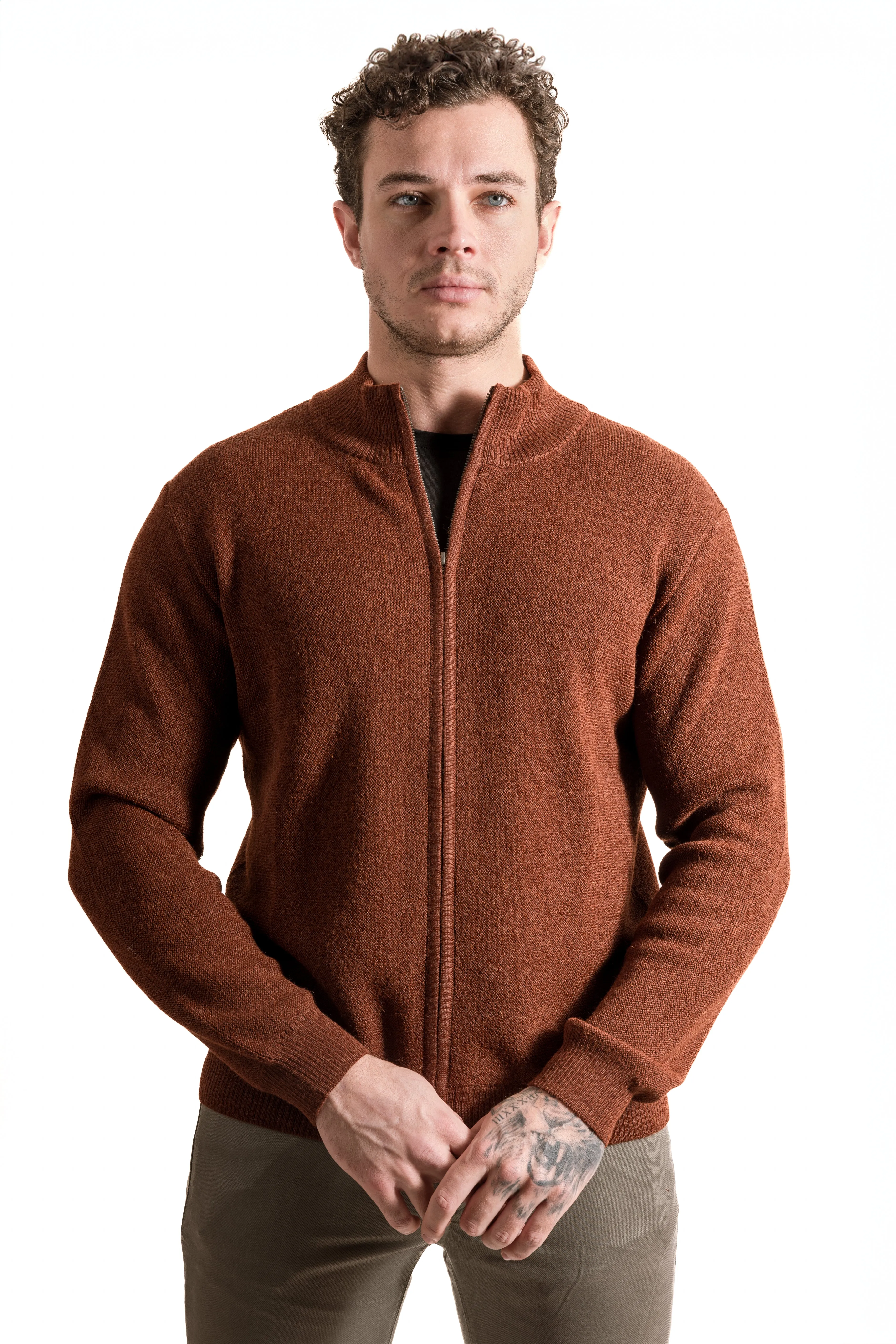 Alta Alpaca Full Zip Alpaca Sweater PS349