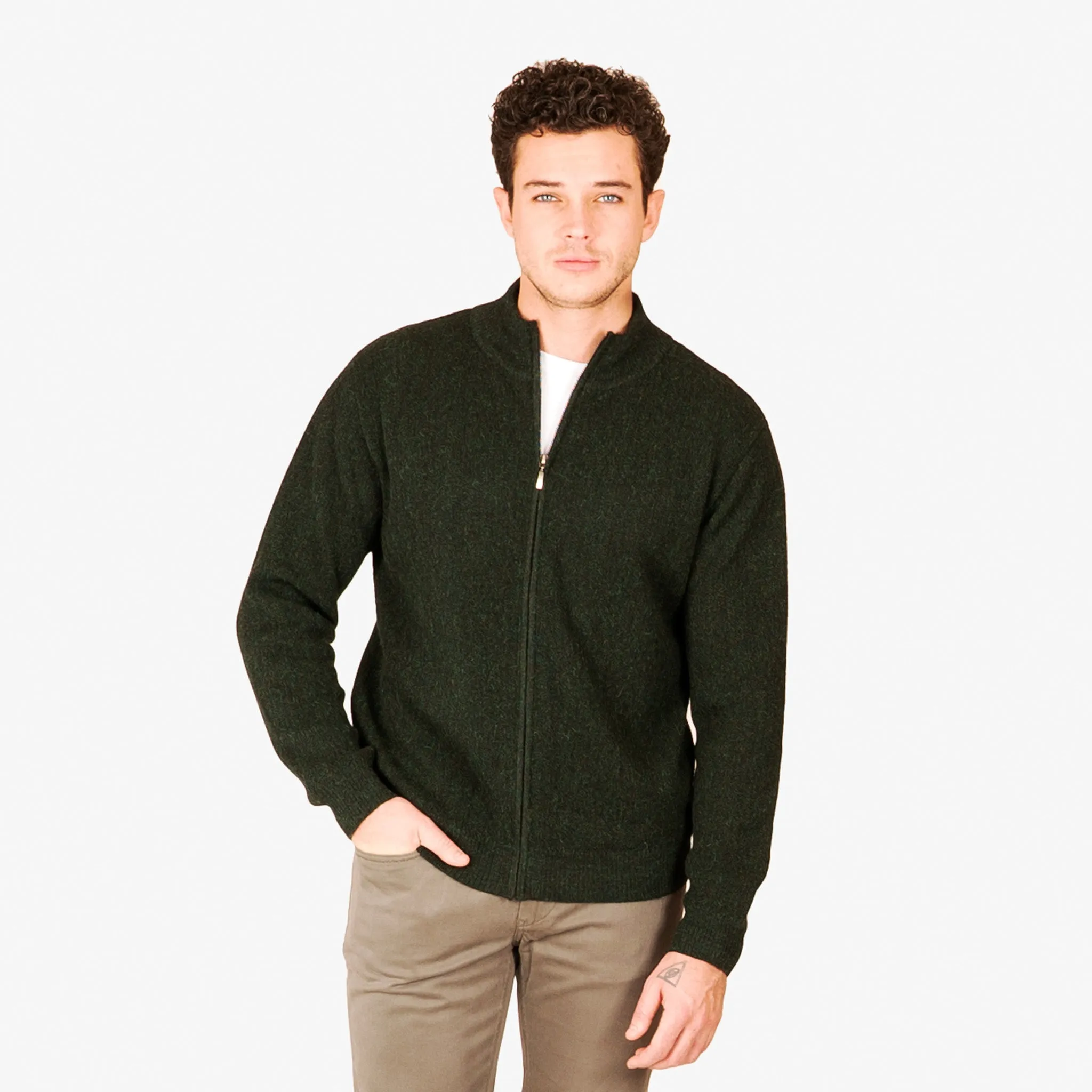 Alta Alpaca Full Zip Alpaca Sweater PS349