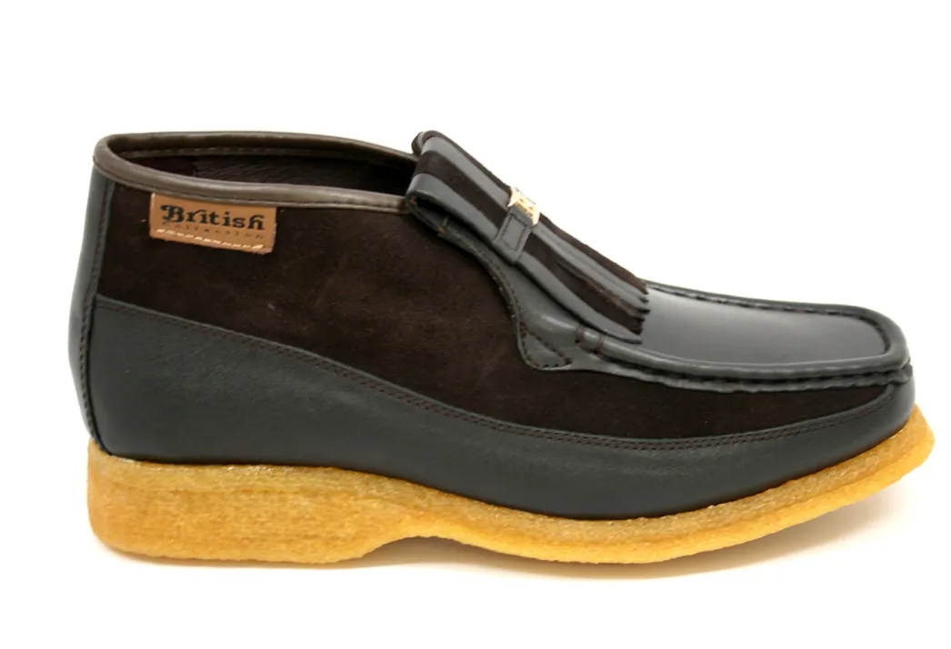 Apollo Leather & Suede - Handmade British Shoe with Crepe Sole