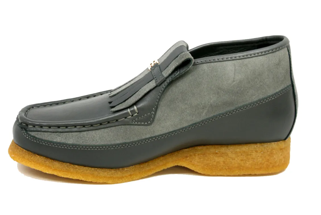 Apollo Leather & Suede - Handmade British Shoe with Crepe Sole