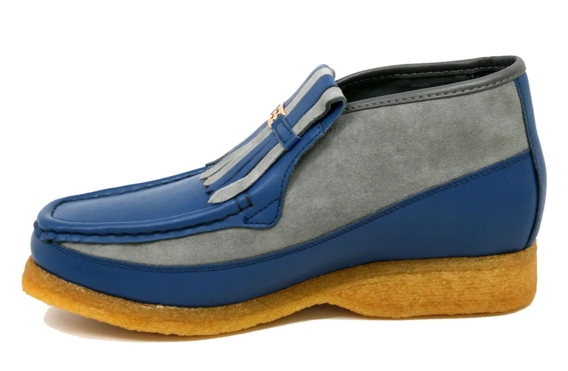 Apollo Leather & Suede - Handmade British Shoe with Crepe Sole