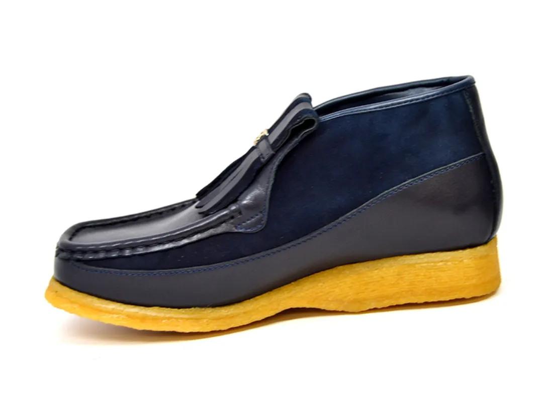 Apollo Leather & Suede - Handmade British Shoe with Crepe Sole