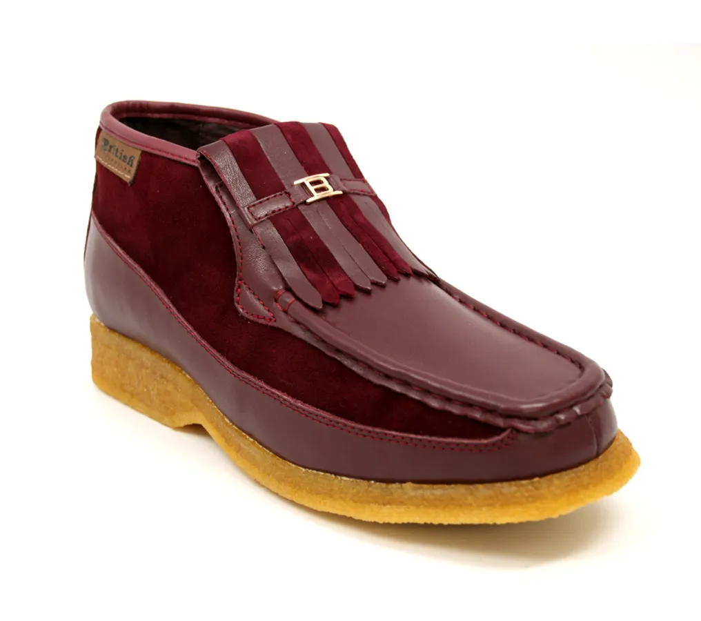 Apollo Leather & Suede - Handmade British Shoe with Crepe Sole