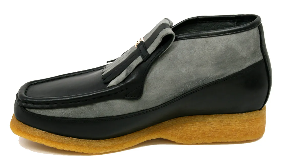 Apollo Leather & Suede - Handmade British Shoe with Crepe Sole