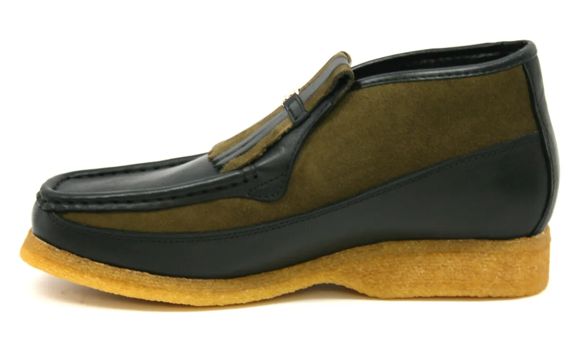 Apollo Leather & Suede - Handmade British Shoe with Crepe Sole