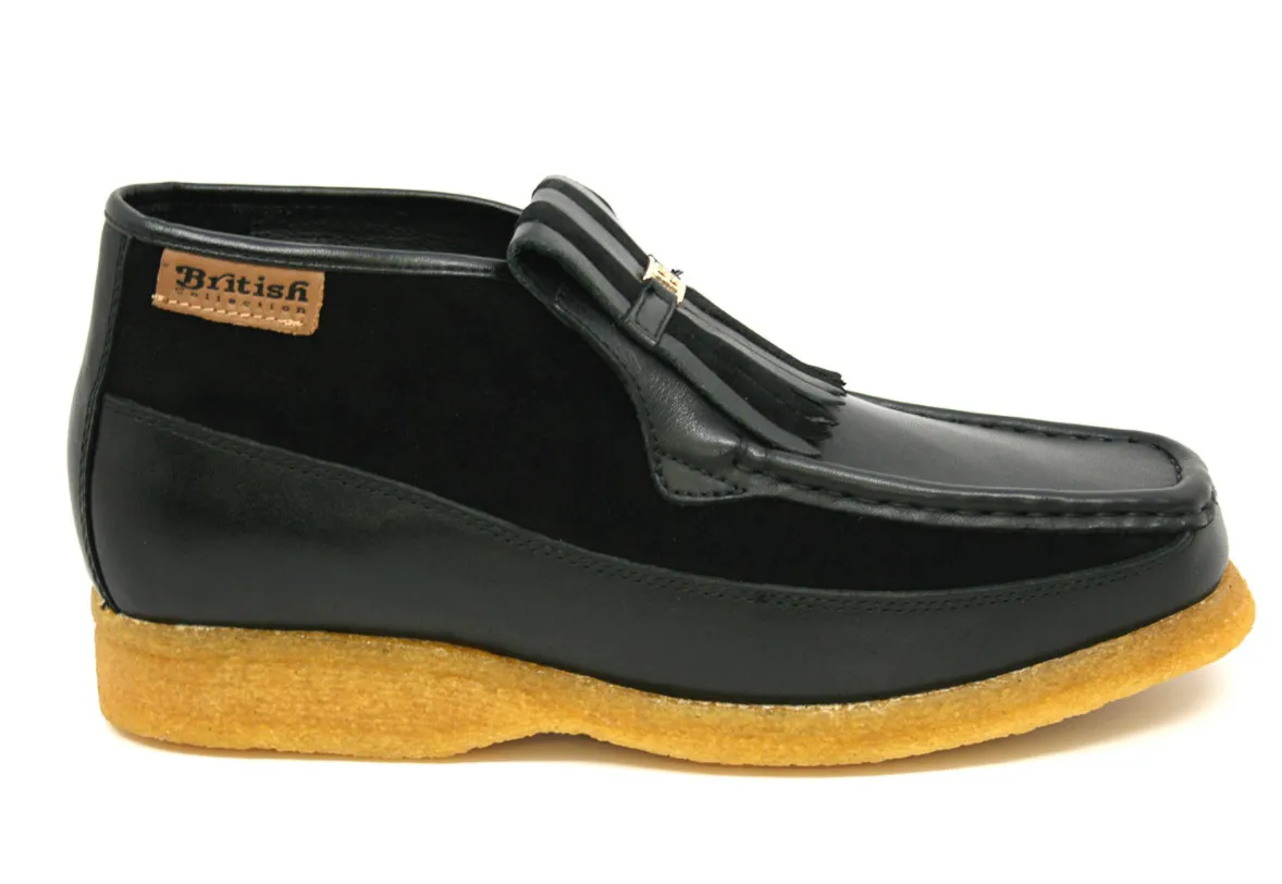 Apollo Leather & Suede - Handmade British Shoe with Crepe Sole