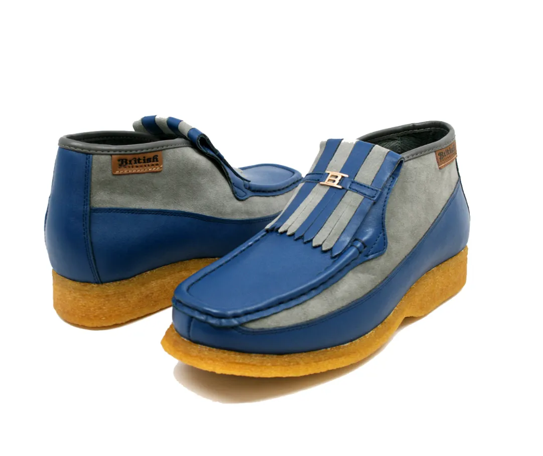 Apollo Leather & Suede - Handmade British Shoe with Crepe Sole