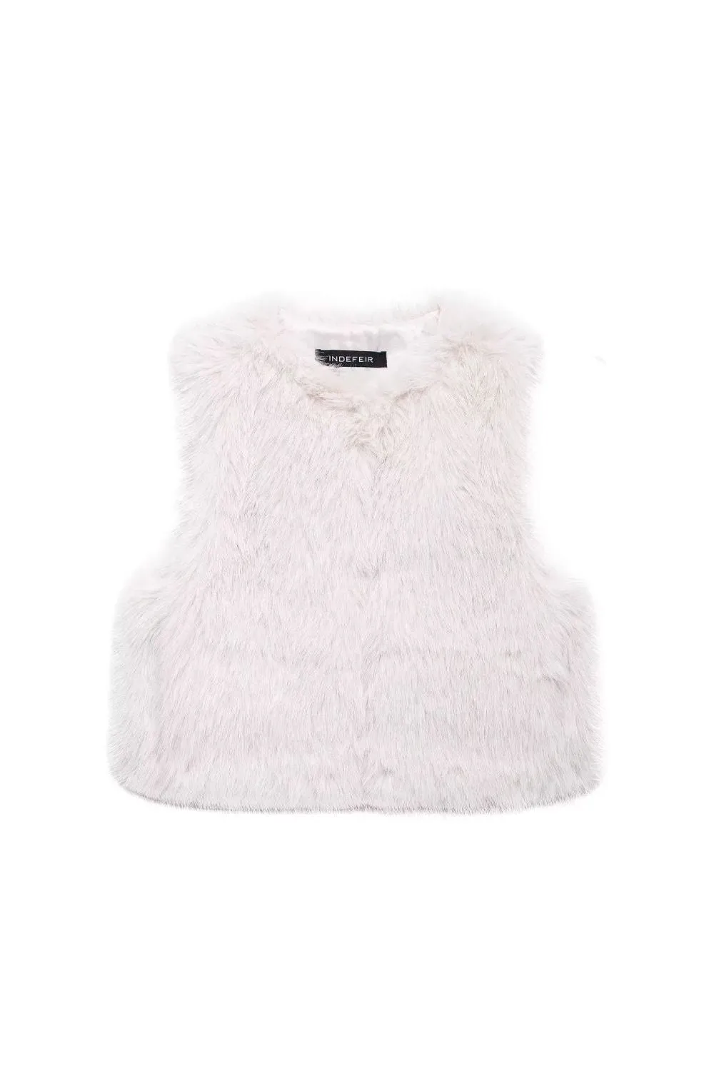 'Avery' Faux Fur Short Crop Top