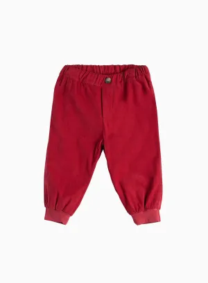 Baby Orly Trousers in Deep Red Cord