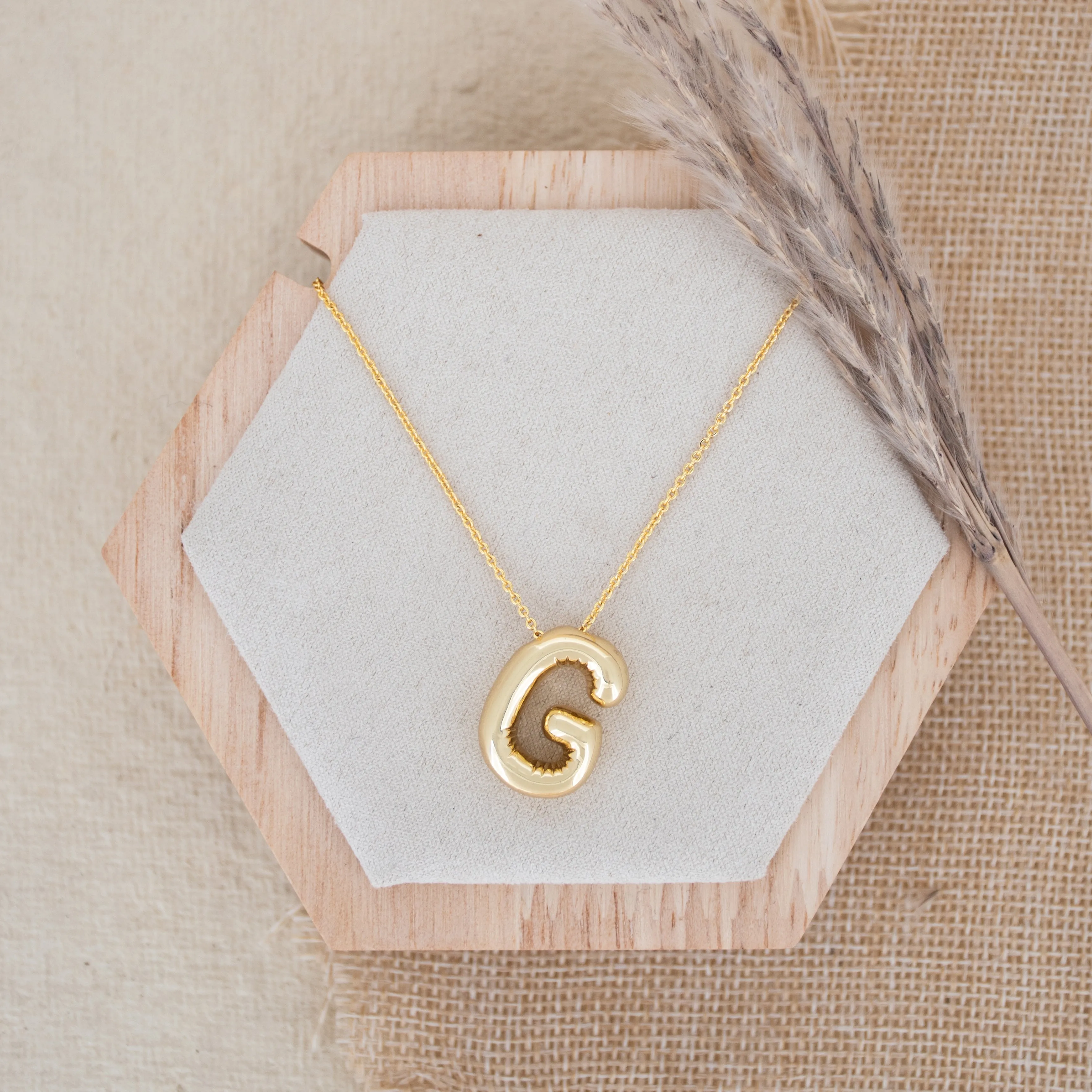 Balloon Initial Necklace