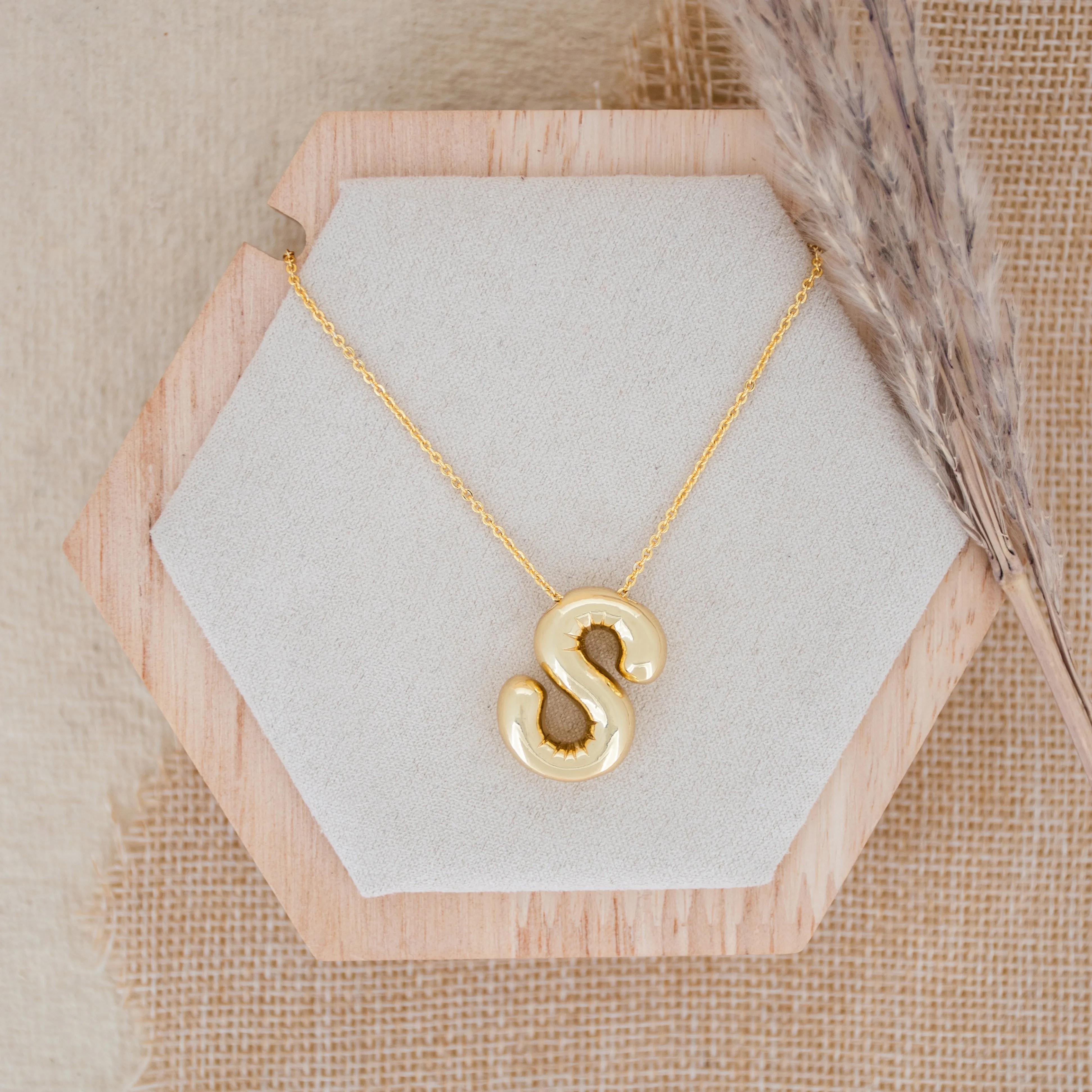 Balloon Initial Necklace