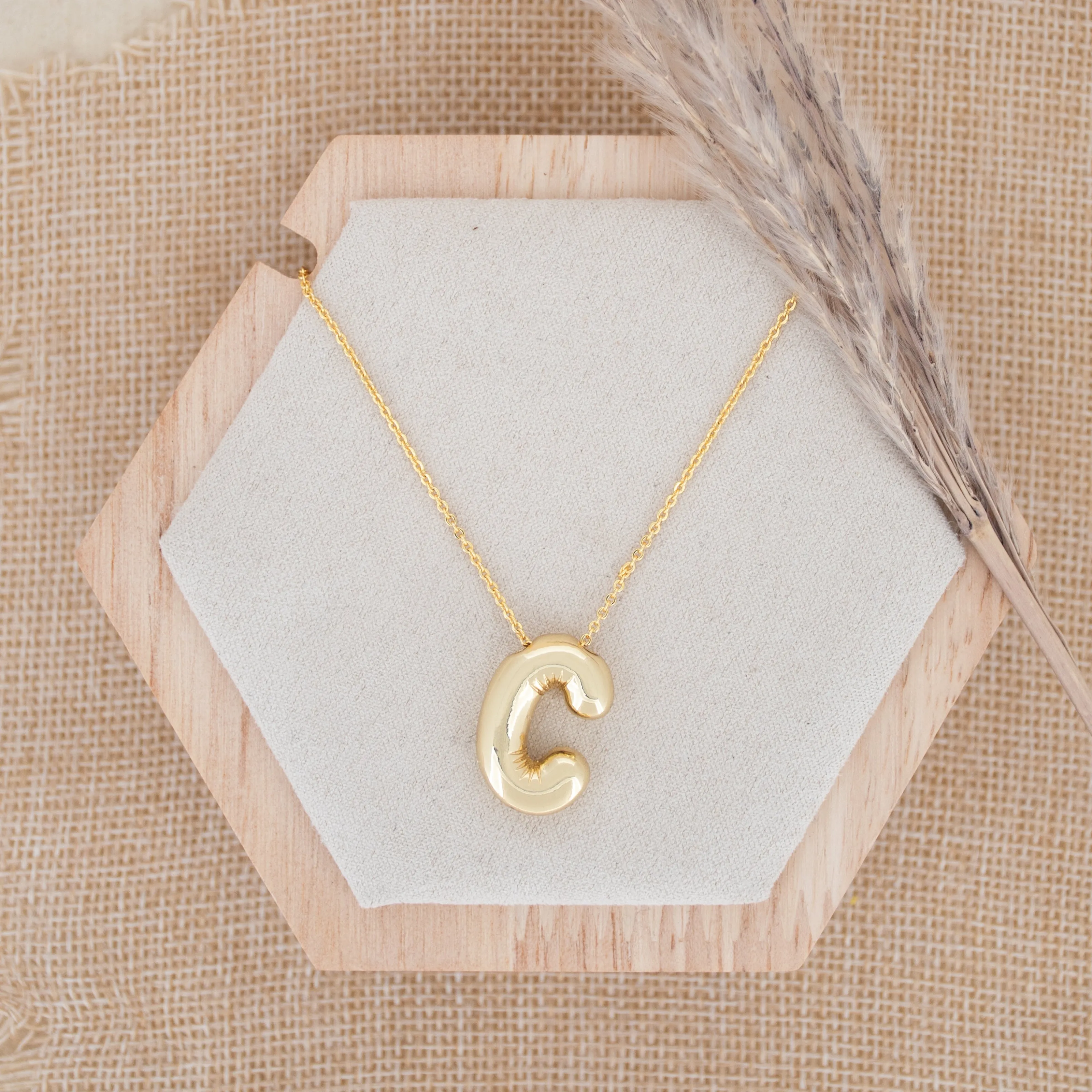 Balloon Initial Necklace