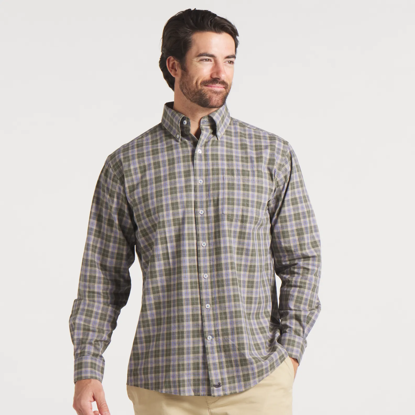 Bandera Washed Plaid Dress Shirt