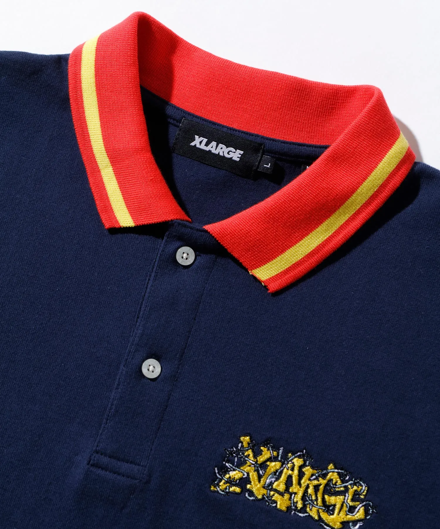 BARBED WIRE LOGO EMBROIDERY POLO SHIRT