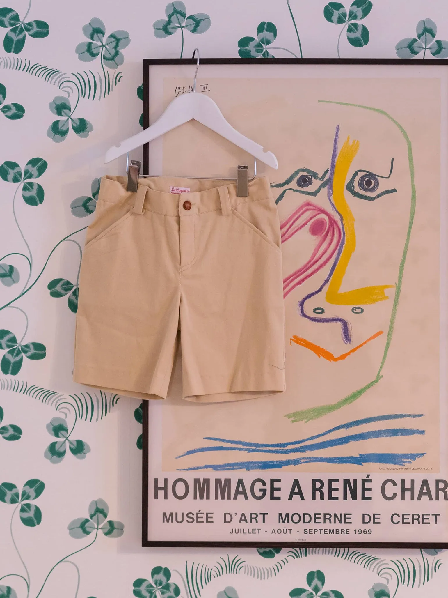 Beige Bocusi Boy Chino Shorts