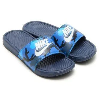 Benassi JDI Print Blue Multi-colour Slippers