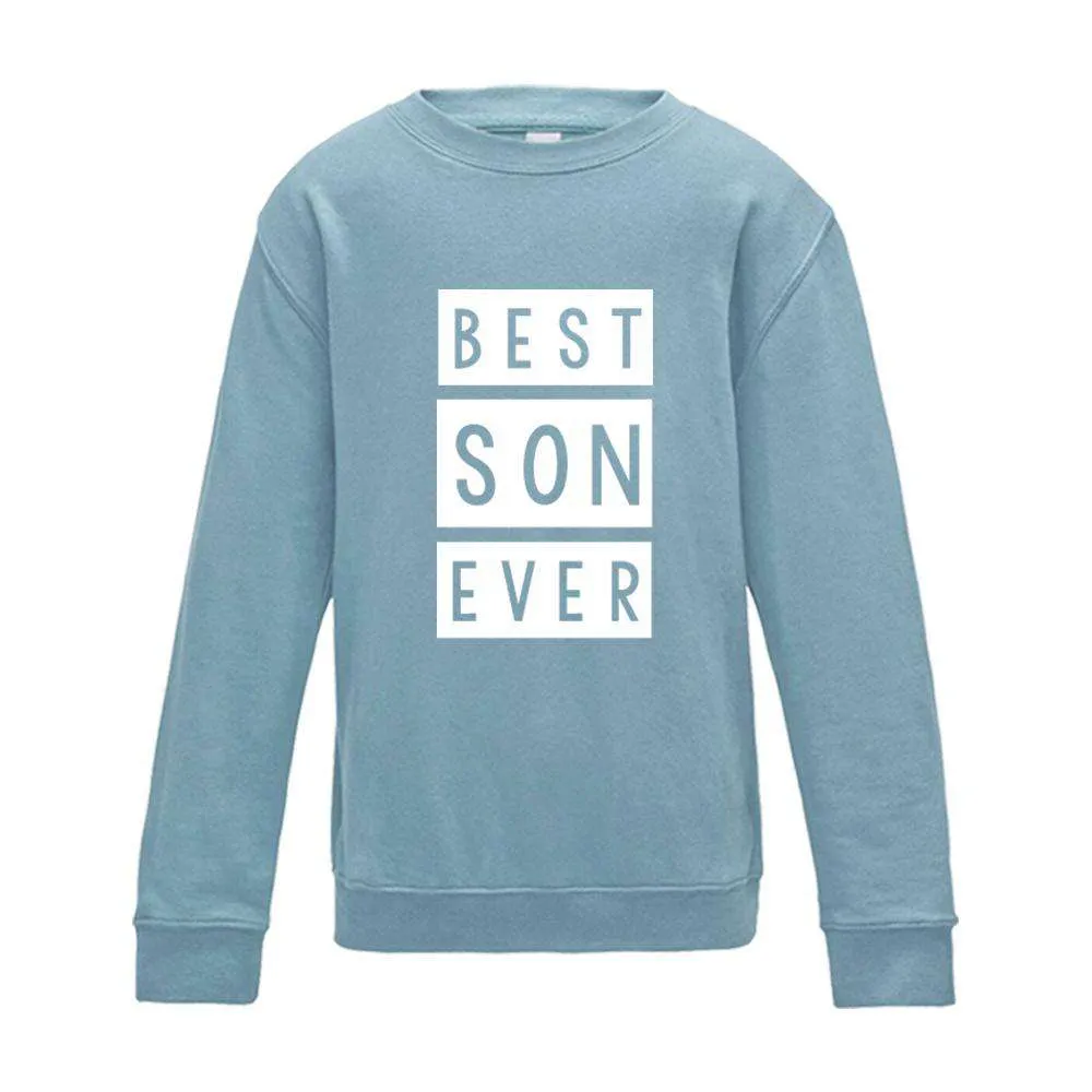 Best Mum & Best Son Matching Pastel Blue Sweaters (MRK X)