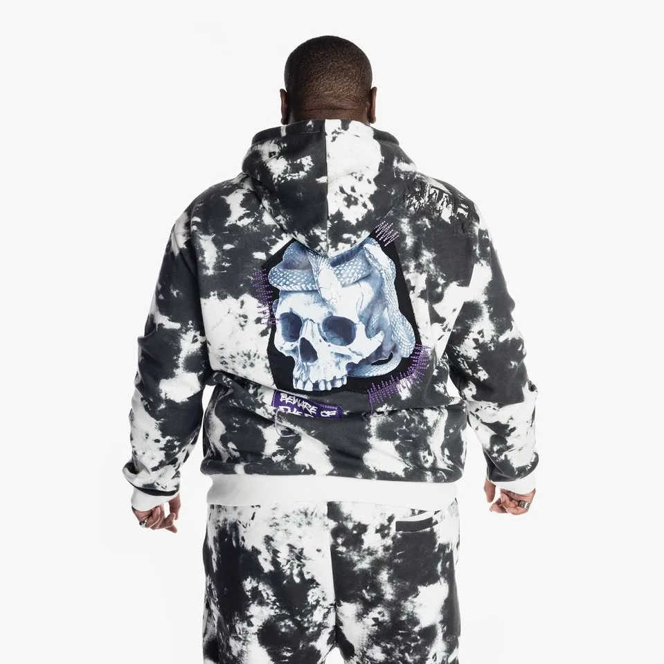 Big and Tall Tie-Dye Fashion Hoodie - Cloud Black