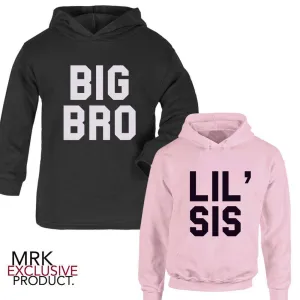 Big Bro/Lil' Sis Matching Hoodies (1-13 Years) (MRK X)