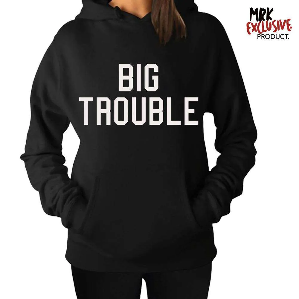 Big Trouble/Little Trouble Adult & Kid Matching Hoodies (MRK X)