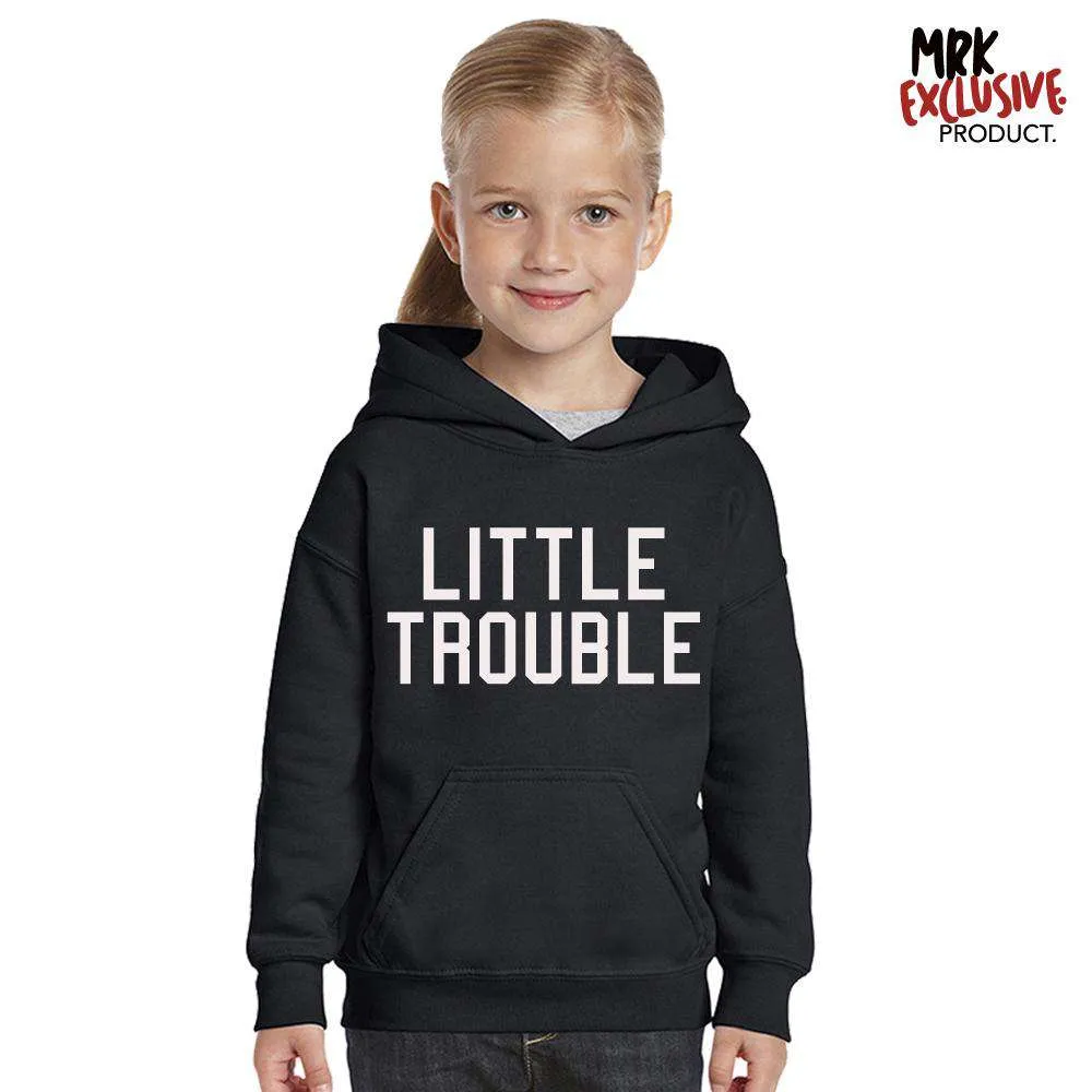 Big Trouble/Little Trouble Adult & Kid Matching Hoodies (MRK X)