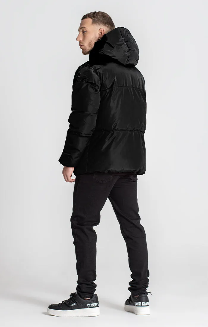 Black Sauce Puffer Jacket