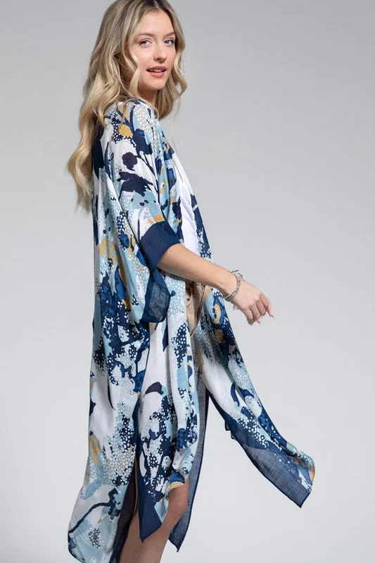 Blue Jean Baby Floral Kimono by Urbanista