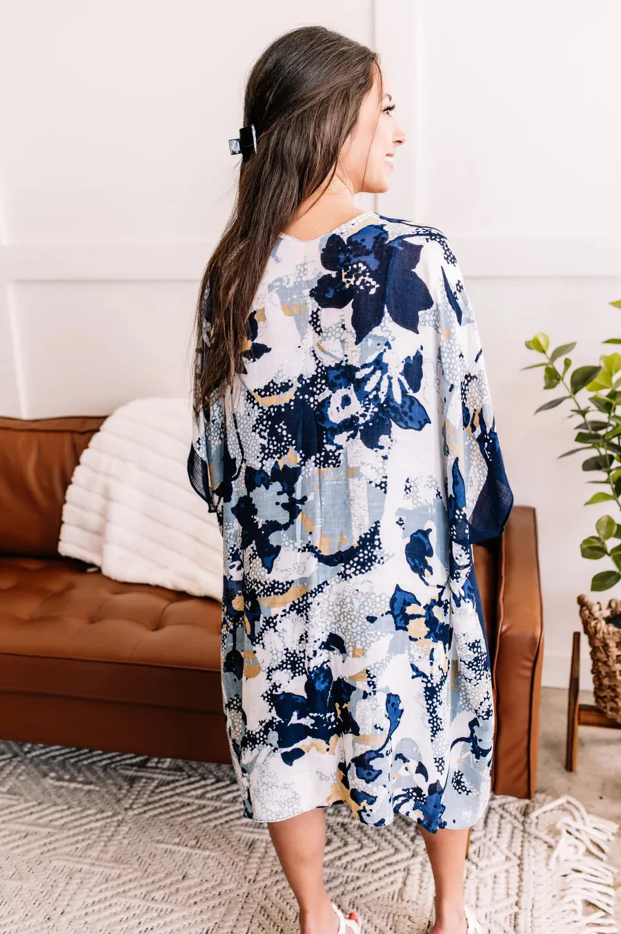 Blue Jean Baby Floral Kimono by Urbanista