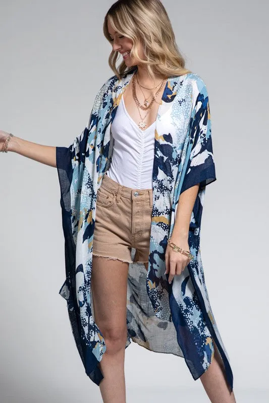 Blue Jean Baby Floral Kimono by Urbanista