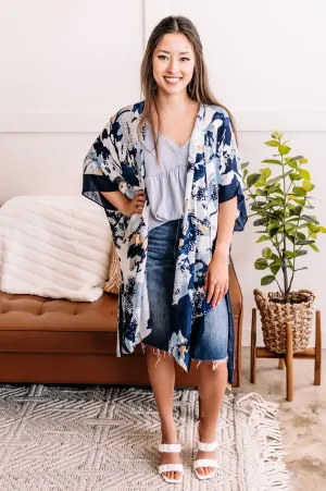 Blue Jean Baby Floral Kimono by Urbanista