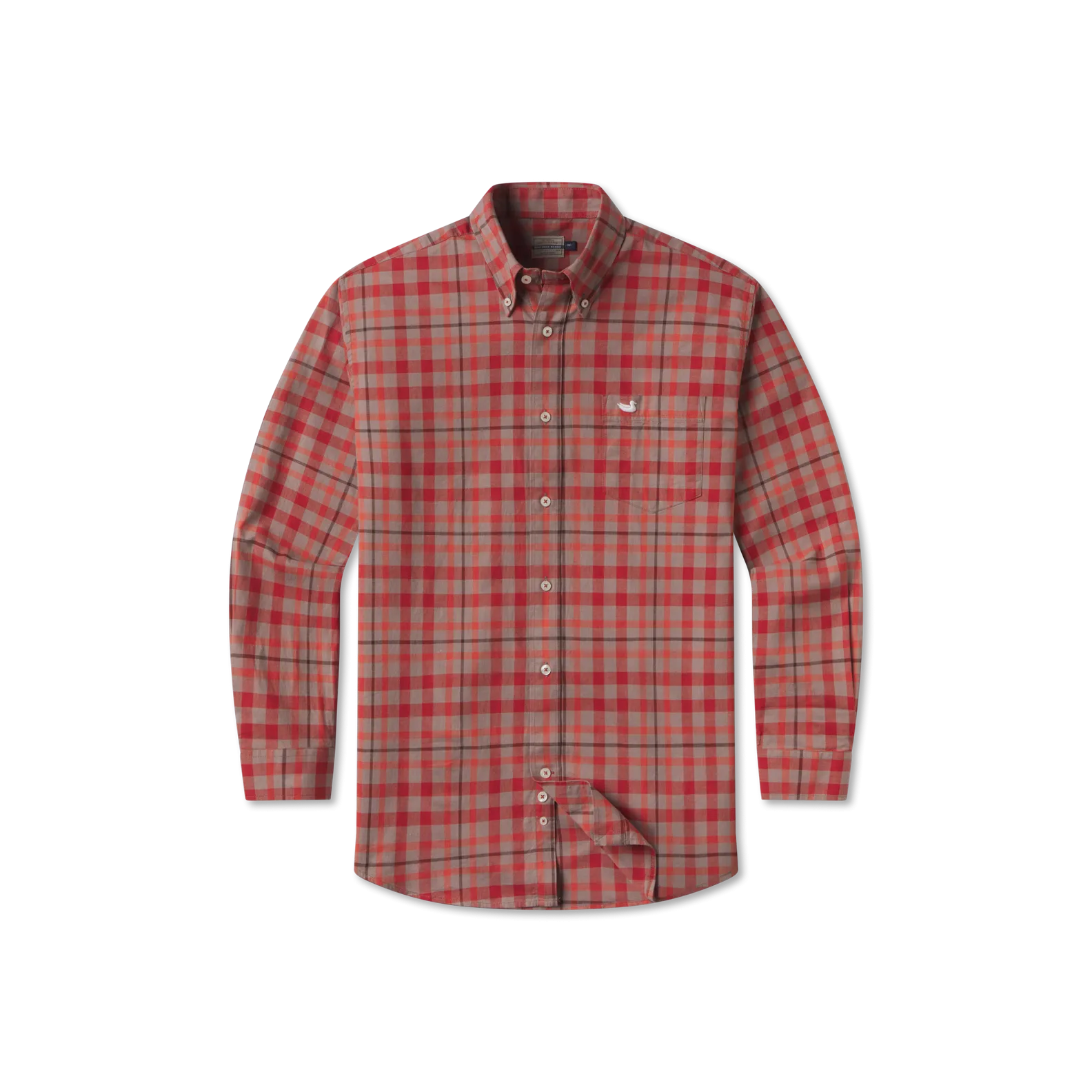 Boundary Washed Plaid Dress Shirt