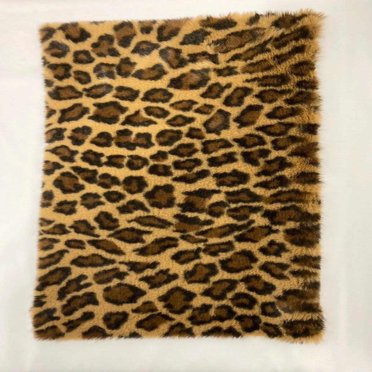 Brown Minky Leopard Faux Fur Fabric