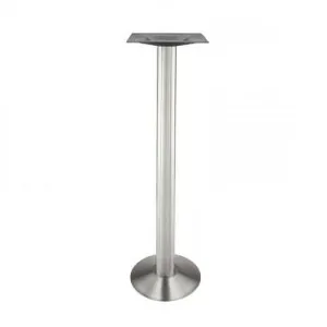 Brushed Steel Bolt Down Table Base