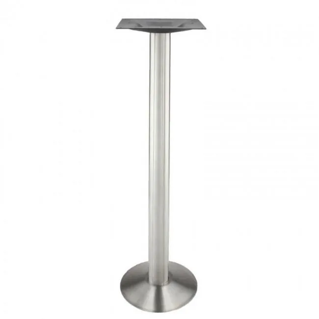 Brushed Steel Bolt Down Table Base