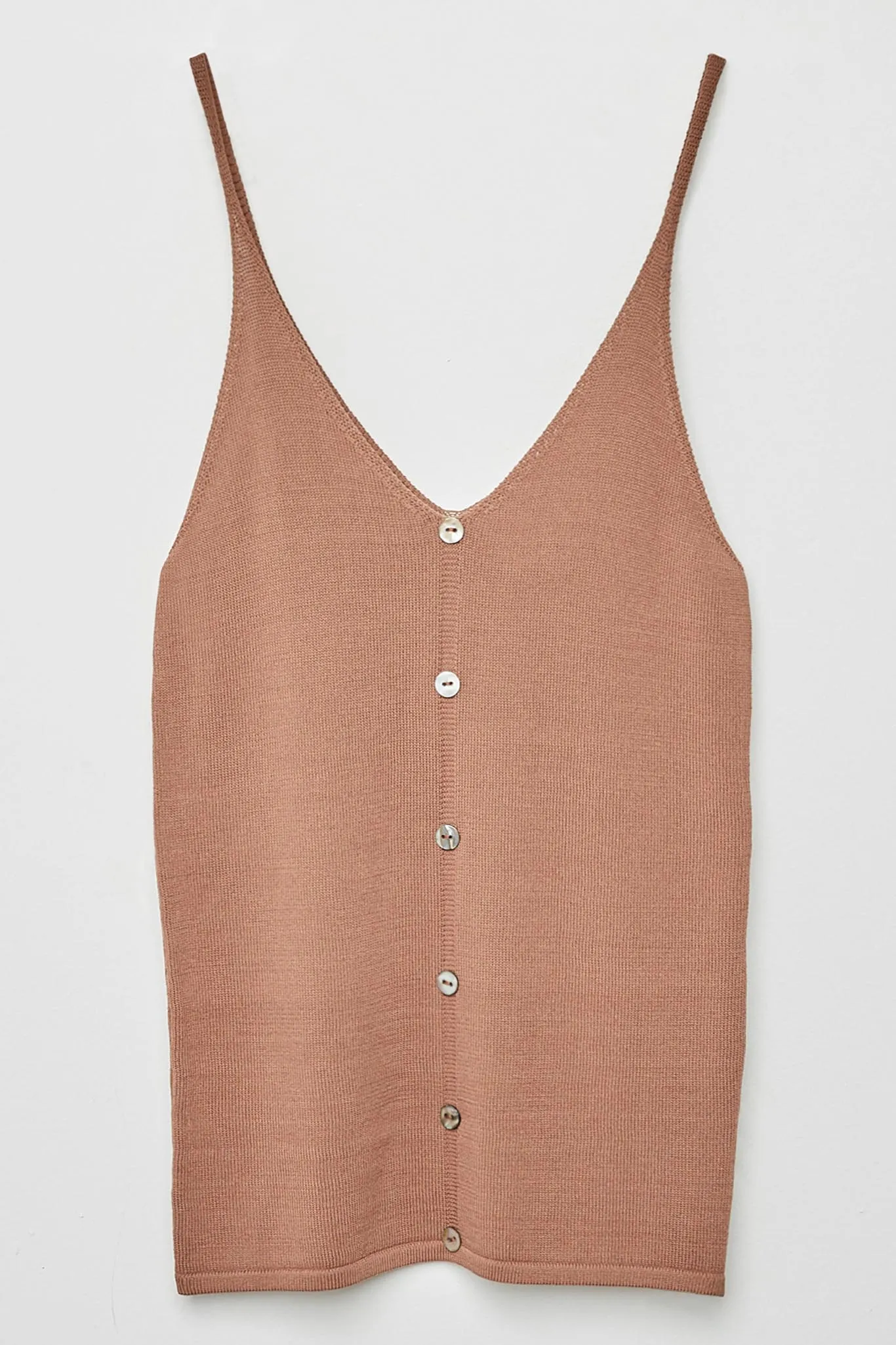 Button-Down Knit Tank