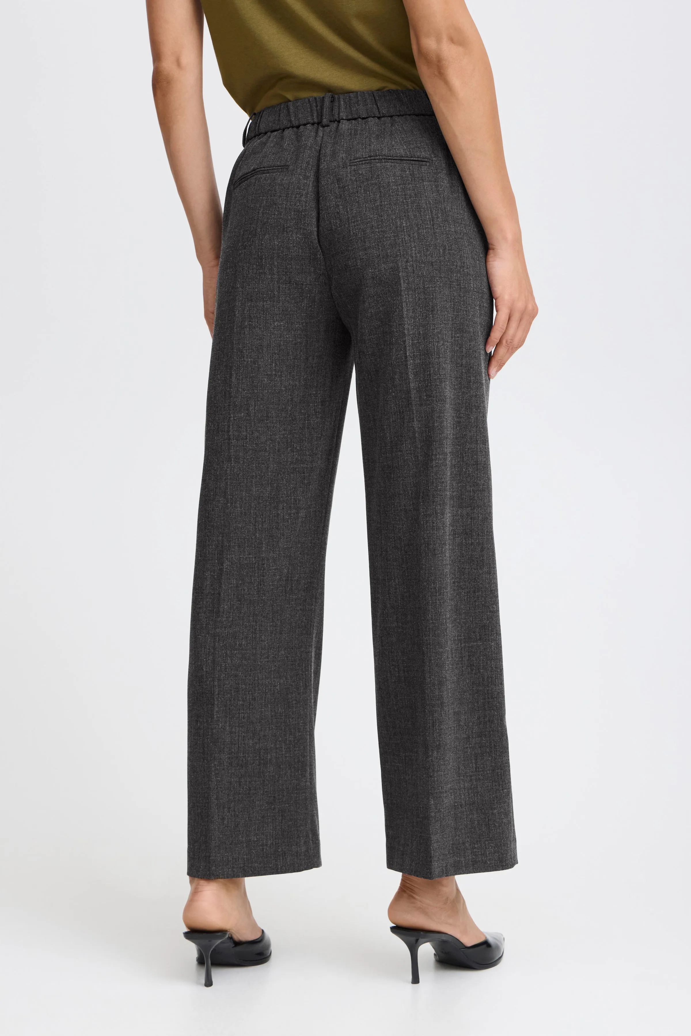 B.Young Danta Wide Leg Cropped Trousers