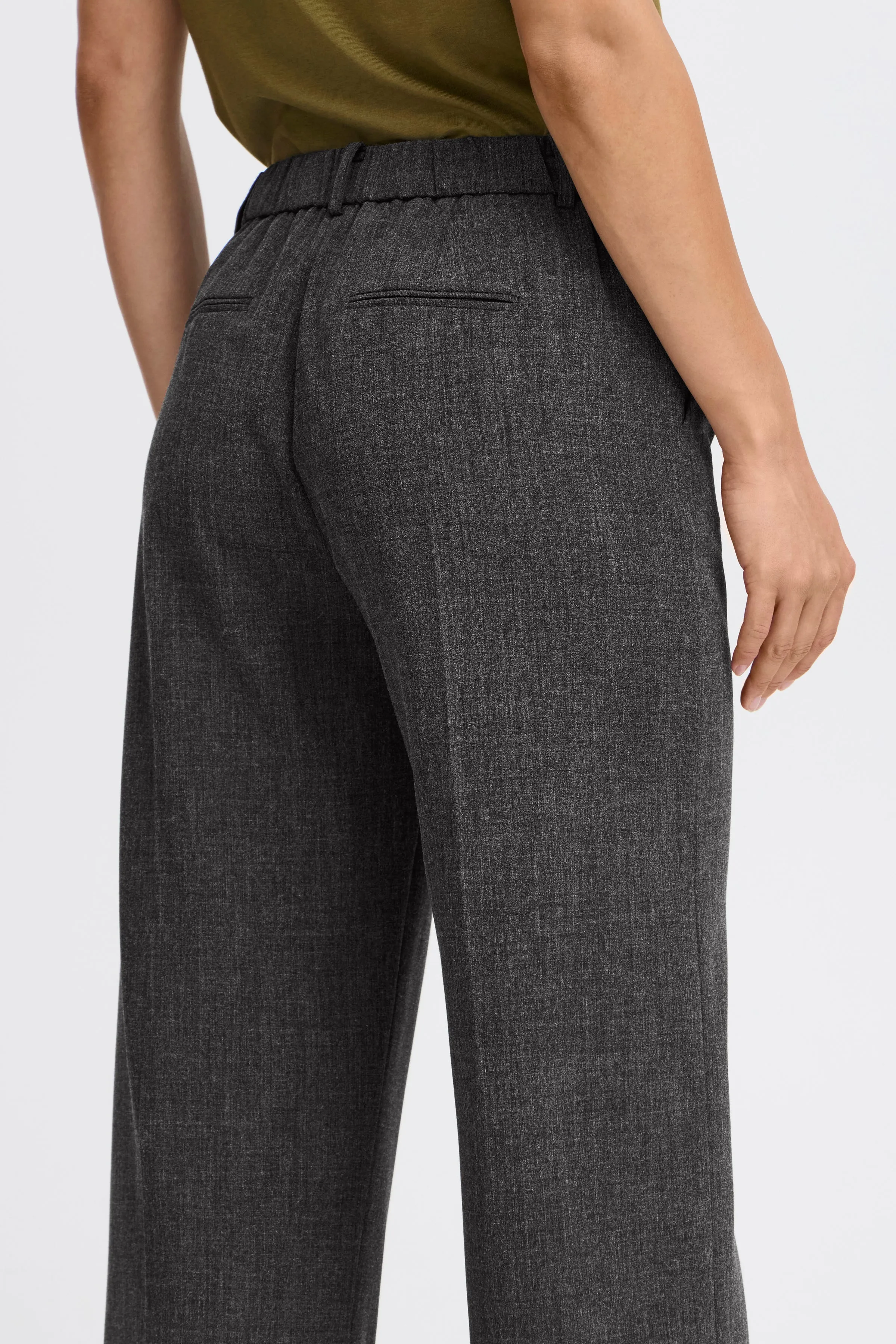 B.Young Danta Wide Leg Cropped Trousers