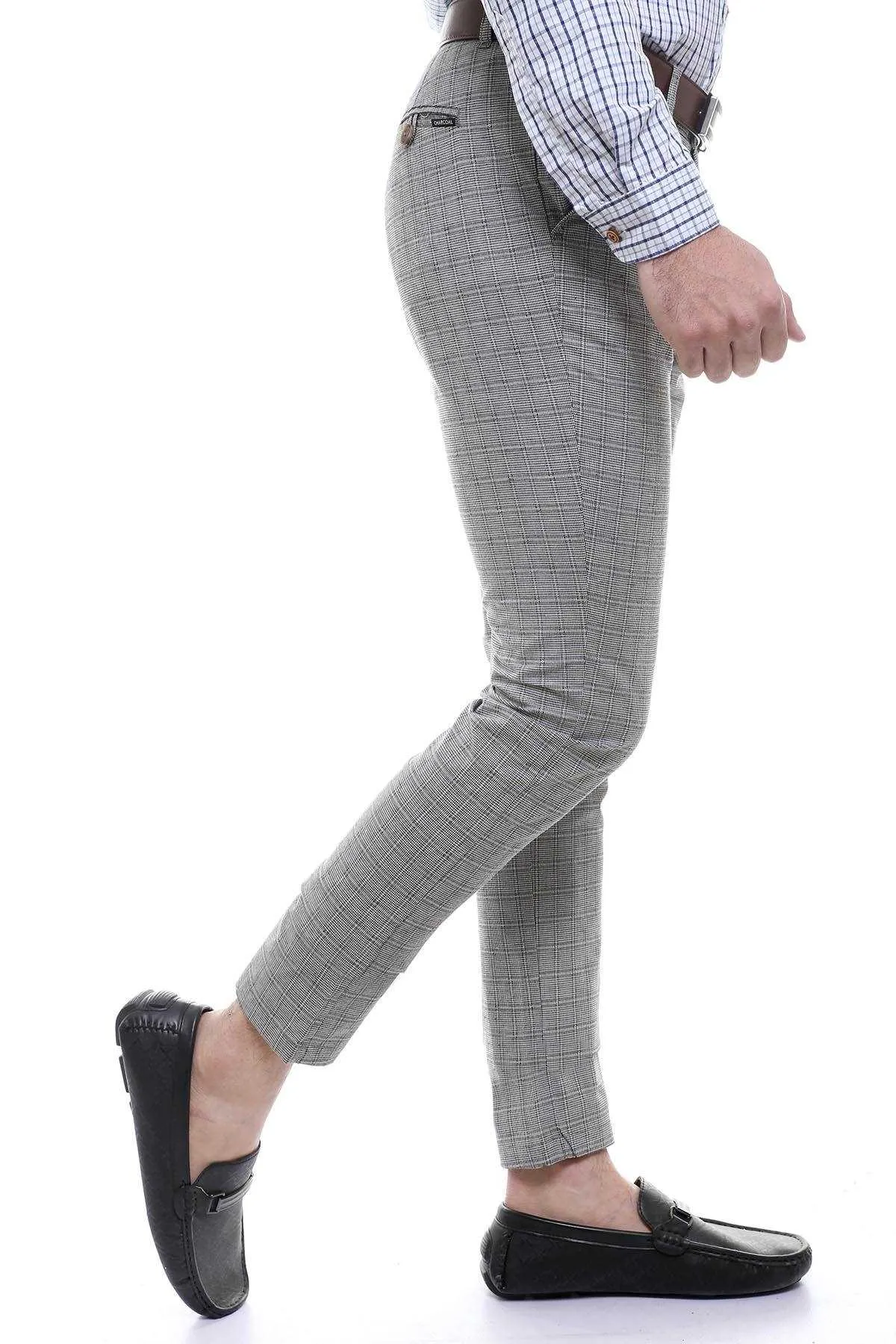 C PANT CROSS POCKET BLACK GREY