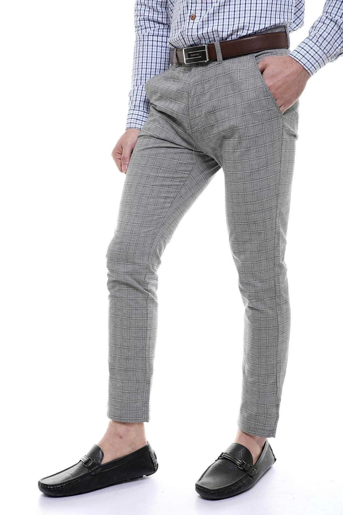 C PANT CROSS POCKET BLACK GREY