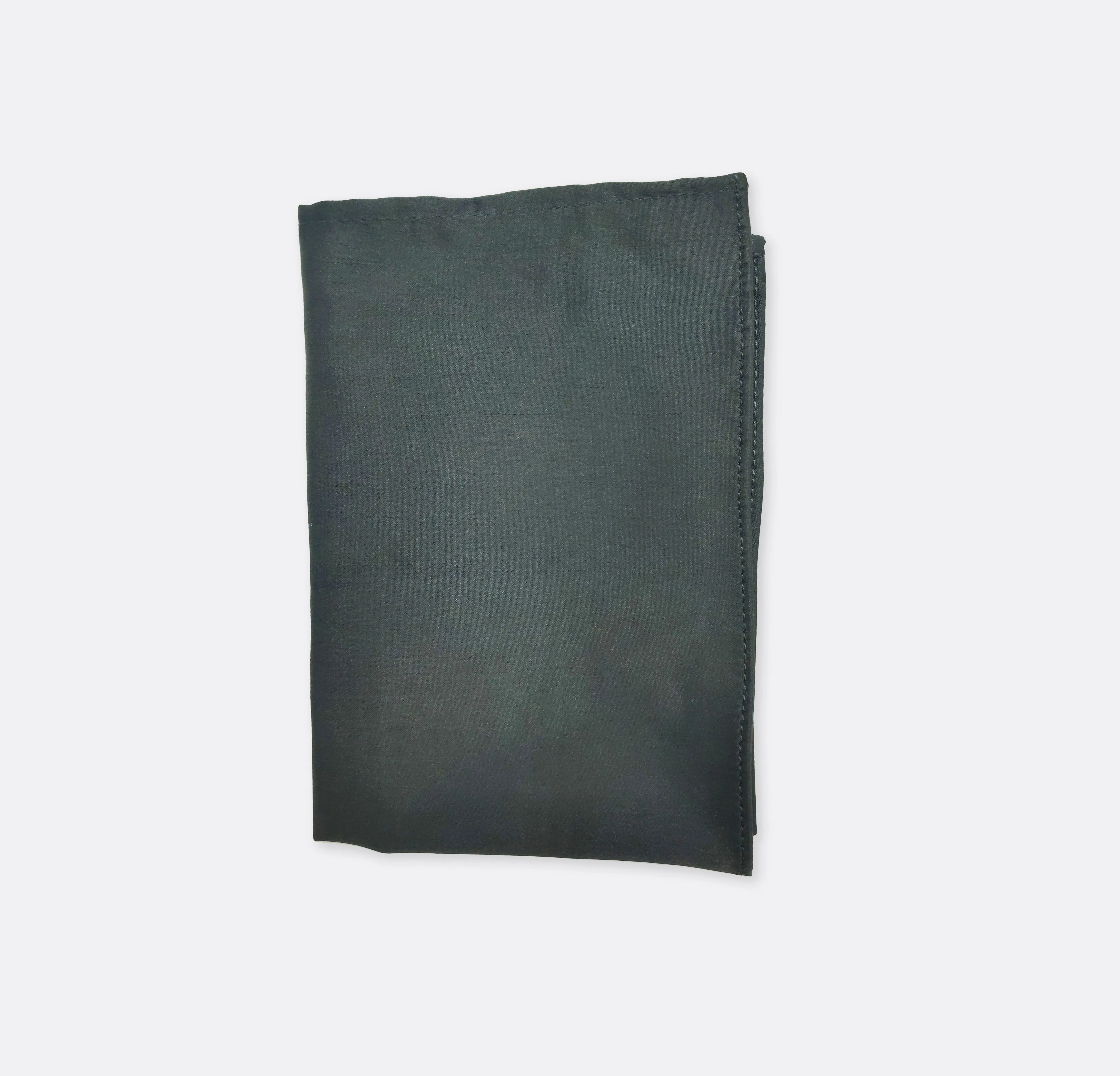 Charcoal Solid - Silk Pocket Squares